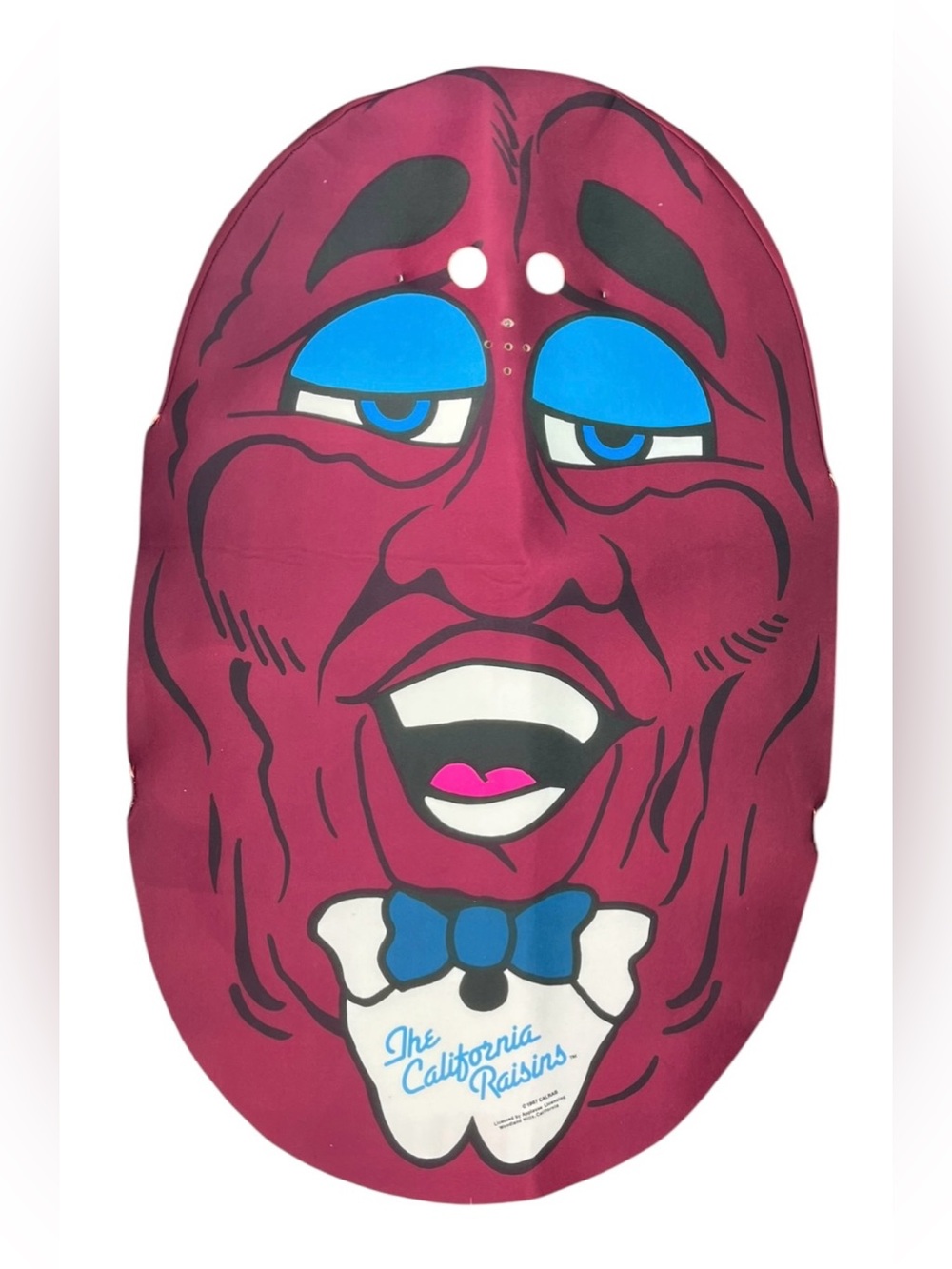 Vintage 1987 California Raisins Foam Mask Costume Applause 80s Retro Kids 35' - Picture 1 of 7